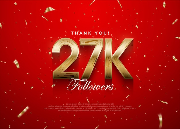 Danke an die Anhänger 27k Hintergrund Grüßbanner Poster für Fans