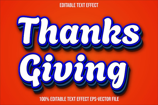 Danke für das Editierbare Text-Effekt 3D-Emboss-Gradient-Stil