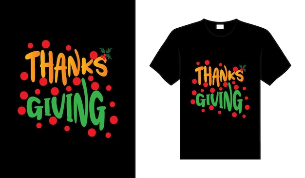 Danke geben handgezeichnetes happy thanksgiving design typografie schriftzug zitat thanksgiving tshirt