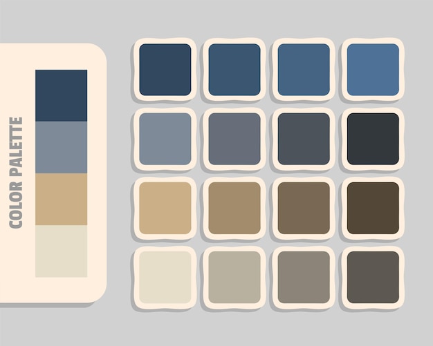 Darkslategray Lightslategray Tan Gainsboro Farbpalette RGB Farben, die zu harmonischen Farben passen