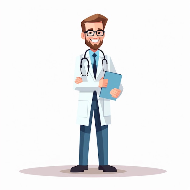 Darstellung Arzt Krankenhaus medizinische Klinik Medizin Vektor Gesundheit Wohnung Pflege Person glücklich