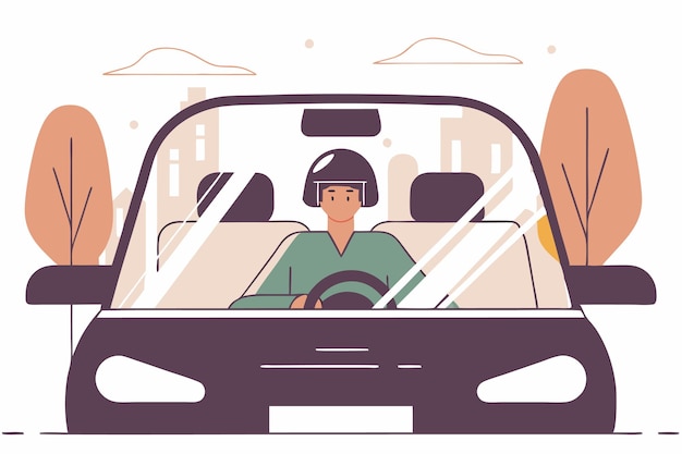 Darstellung des City Driver-Konzepts auf weißem Hintergrund