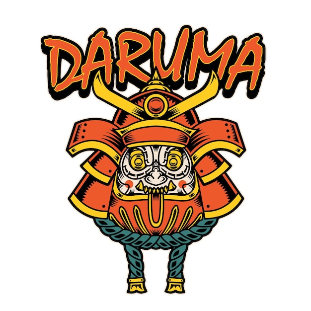 Vektor daruma-puppenillustration