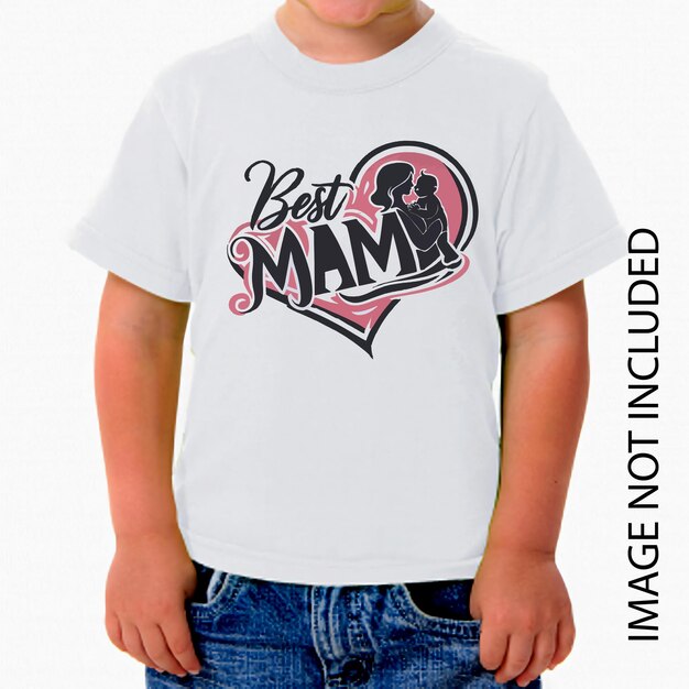 Das beste Vektor-Mama-T-Shirt-Design