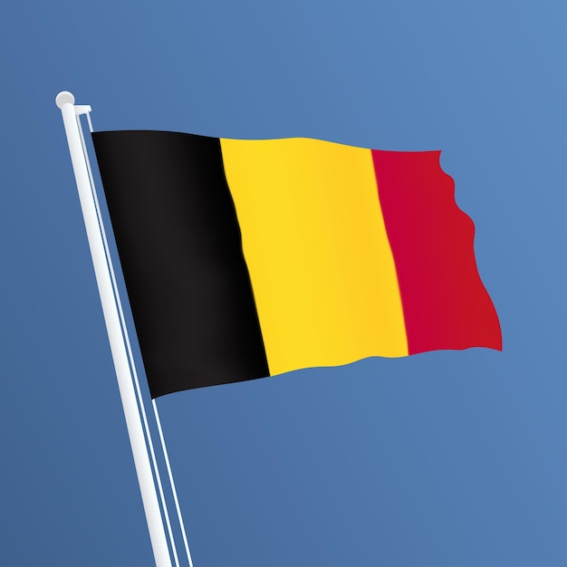 Das design der belgischen flagge und das design der belgischen flagge