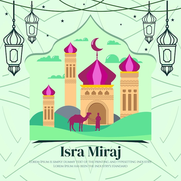 Das design der islamischen moschee erinnert an den tag der isra miraj