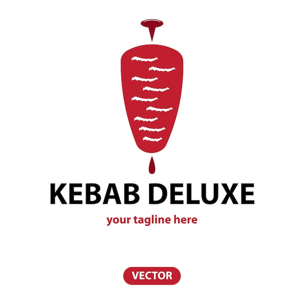 Vektor das doner kebab-logo-icon