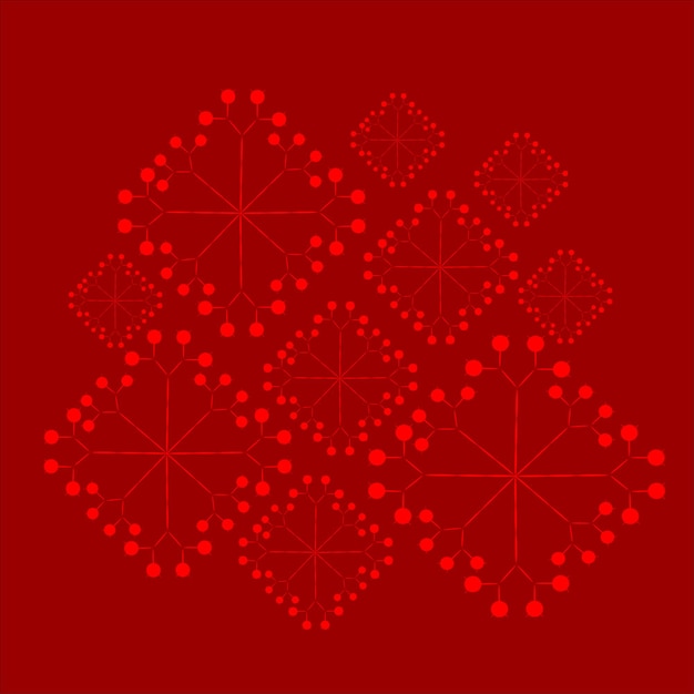 Das elektronische logodesign des technologieschnees für weihnachtshintergrund