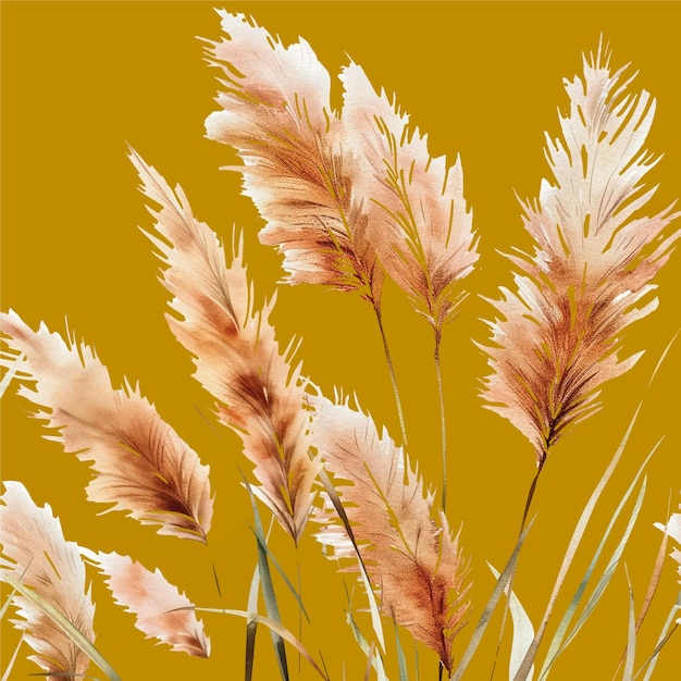das Gras ist gelb und braun