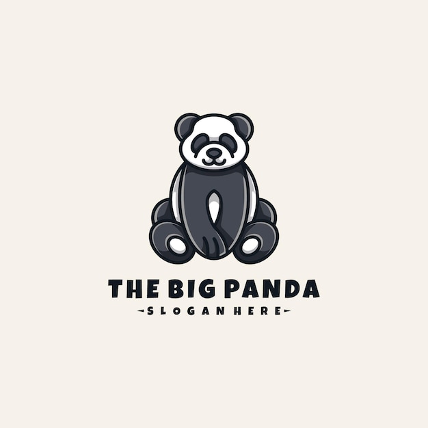 Vektor das große panda-logo