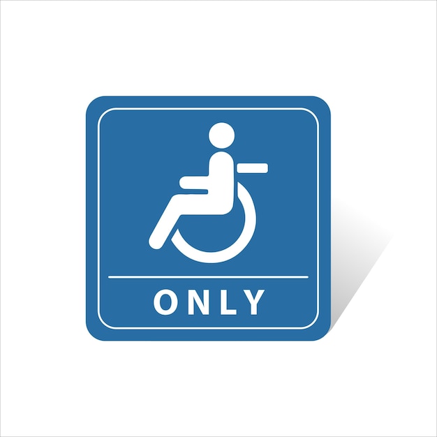 Das handicap-only-schild