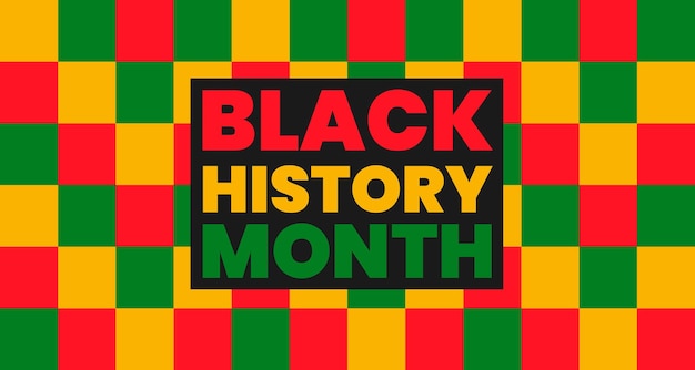 Das hintergrunddesign des black history month 2022 wird jährlich im februar in den usa und kanada gefeiert