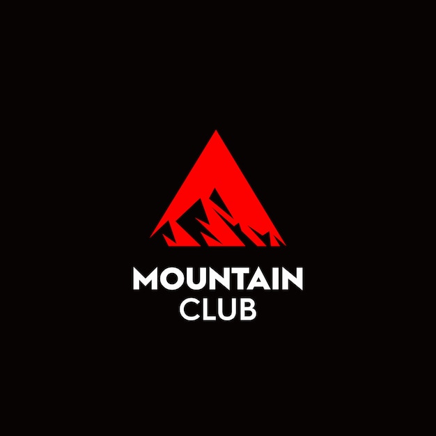Vektor das logo des bergsteigerclubs