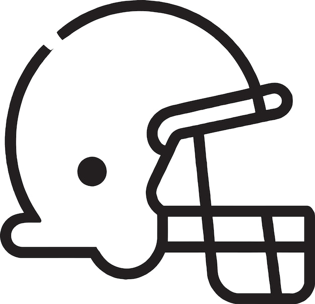 Vektor das logo des „schutz des spielers“-sporthelmabzeichens