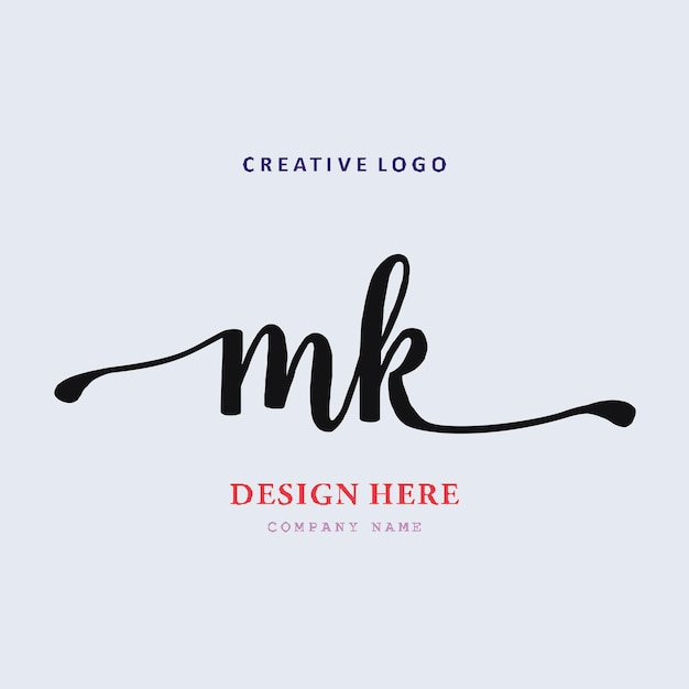 Das MK-Schriftzug-Logo ist einfach, leicht verständlich und maßgeblich