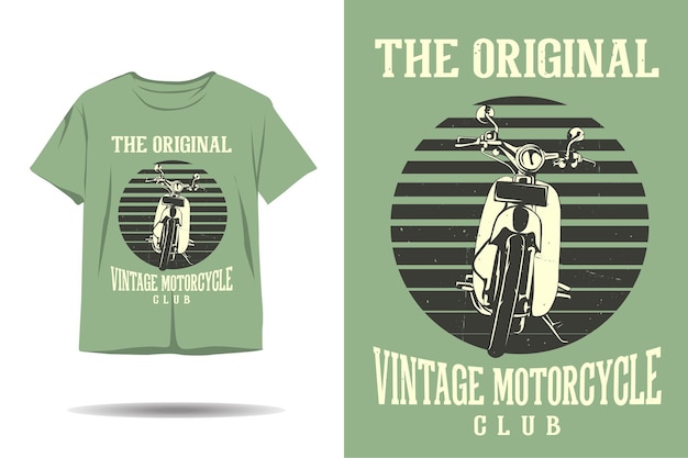 Das originale vintage-motorradclub-t-shirt-design