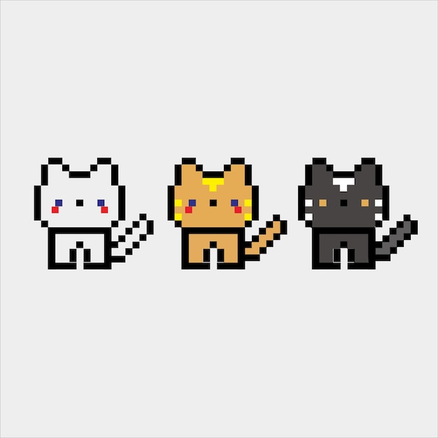 Das Pixel Cat Trio