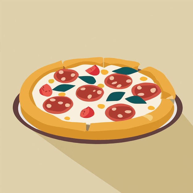 Vektor das pizza-illustrations-paket