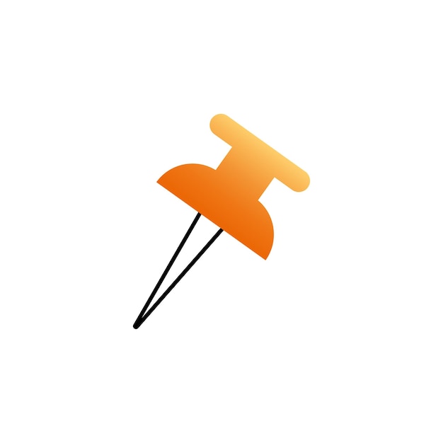 Vektor das pushpin-symbol