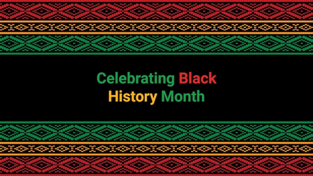 Das social-media-postvektordesign des black history month wird jährlich im februar gefeiert