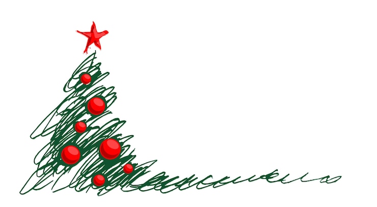 Vektor das symbol des grünen weihnachtsbaums