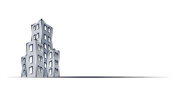 Das Symbol einer stilisierten Großstadt