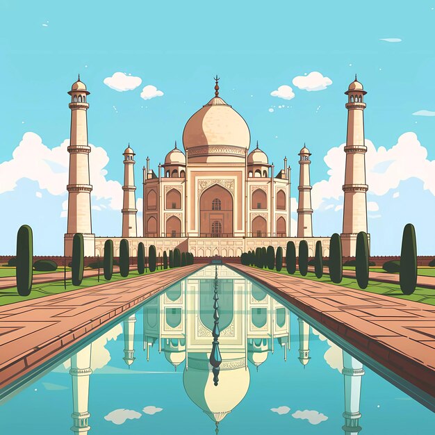 Das taj mahal in agra, indien.