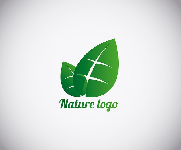 Das Vektor-Logo-Konzept lässt die Illustration Nature Ecologo