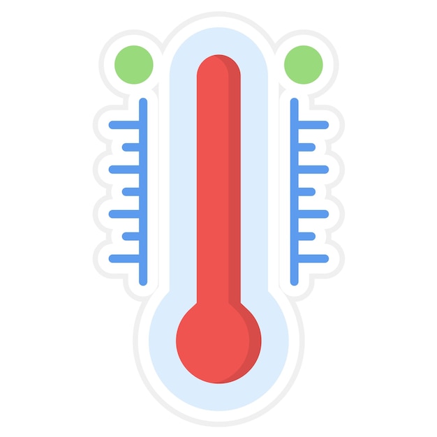 Das Vektorbild des Thermometersymbols kann für die Apotheke verwendet werden