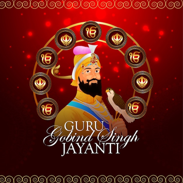 Dasam guru von sikh guru gobind singh jayanti feier