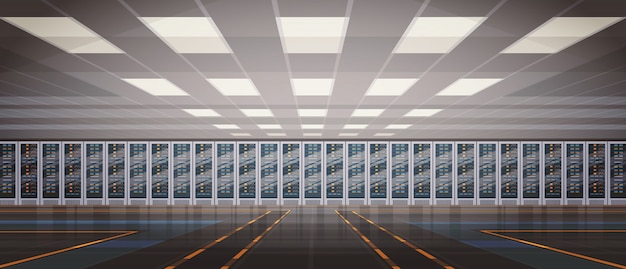 Data Center Room Hosting Server Computerinformationendatenbank Technologie zum Synchronisieren