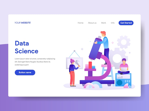 Data science illustration für die homepage