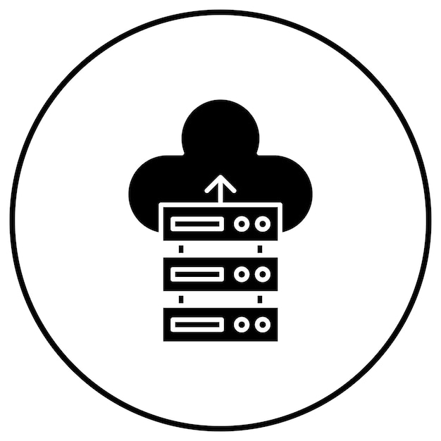 Database Backup-Symbol-Vektorbild Kann für Webhosting verwendet werden