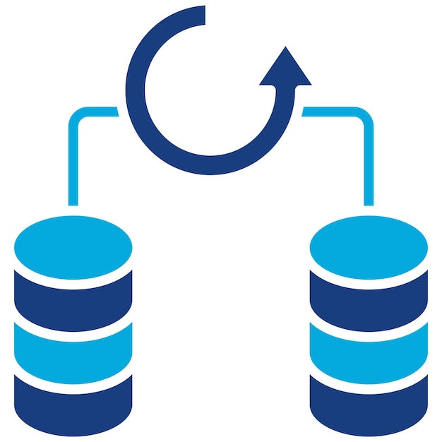 Database Backup-Symbol-Vektorbild Kann für Webhosting verwendet werden