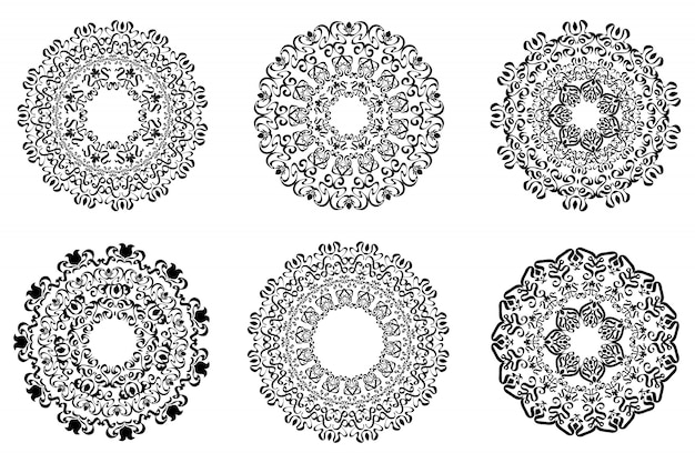 Vektor datei des klassischen ornamentrahmens, weinleserandsatz.