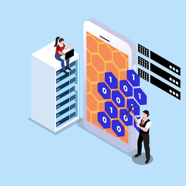 Daten-Mining-Prozess mit Informationsdatenbank-Analyse-Umriss