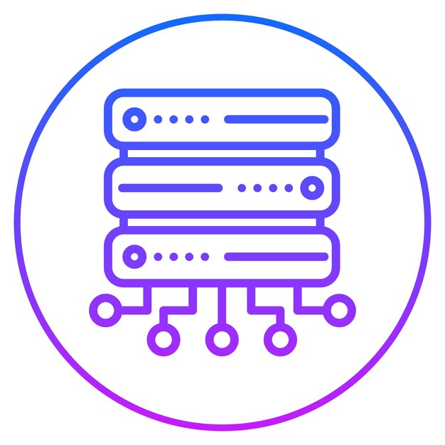Datenbank-Netzwerk-Vektor-Illustration