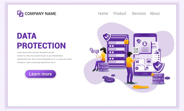 Datenschutz-Landingpage