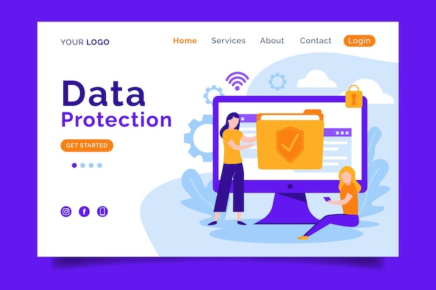 Datenschutz-Landingpage