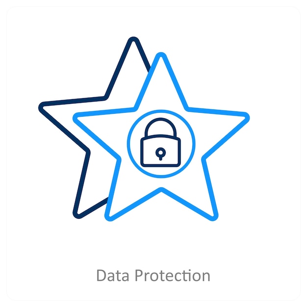 Datenschutz- und DSGVO-Icon-Konzept