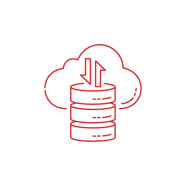 Datenwissenschaft Datenanalyse Datenbergbau Vektorillustration Ikonendesign