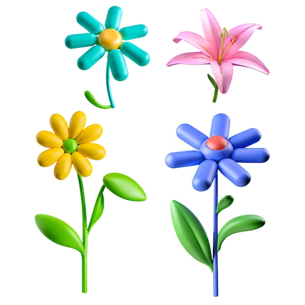 Dazu gehören farbenfrohe Pastellblumen und Schmetterlinge