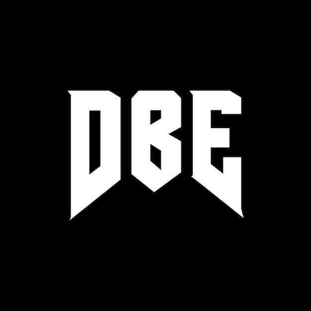 DBE Letter Logo Design für ein Technologieunternehmen DBE Logo Design schwarz-weiße Farbkombination DBE Logo DBE Vektor DBE Design DBE Icon DBE Alphabet DBE Typografie Logo Design