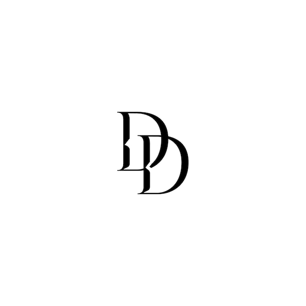 DD-Monogramm-Logo-Design, Buchstabe, Text, Name, Symbol, monochromes Logo, Alphabet-Zeichen, einfaches Logo