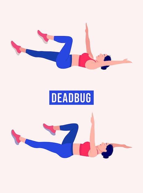 Dead bug übung frauentraining fitness aerobic und übungen