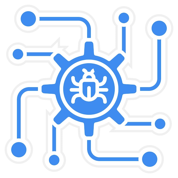 Debug-Icon-Vektorbild kann für die Computerprogrammierung verwendet werden