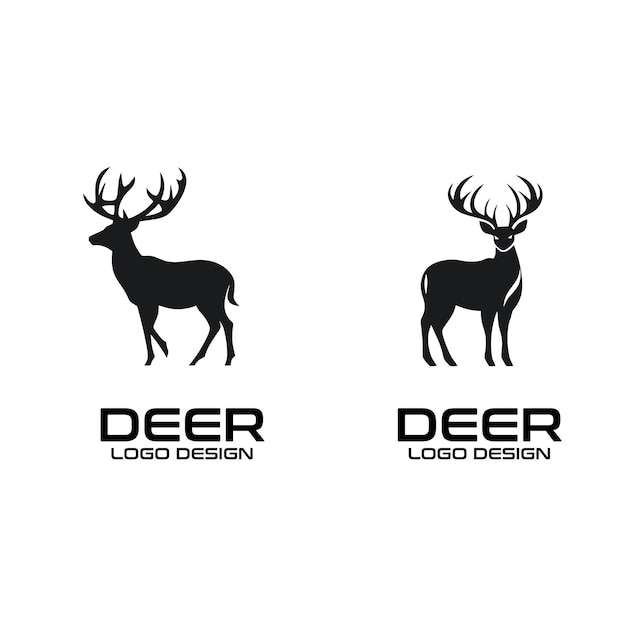 Deer-Vektor-Logo-Design