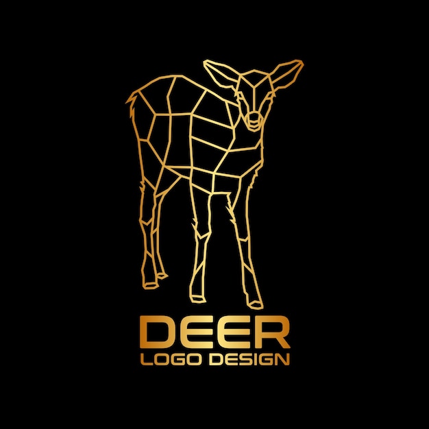 Deer-Vektor-Logo-Design