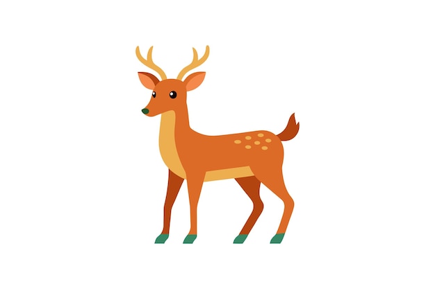 Deer-Vektorkunst-Illustrations-Eps