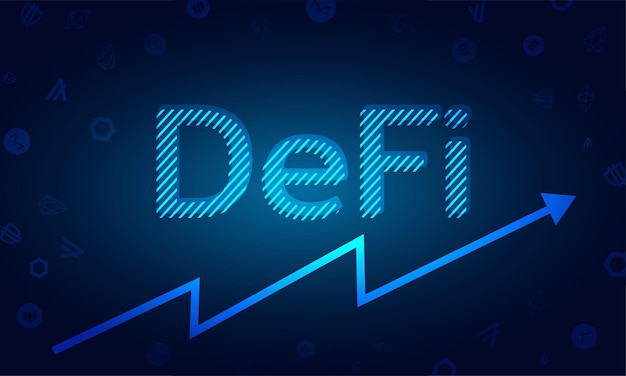 DeFi Decentralized Finance für den Austausch von Kryptowährung.